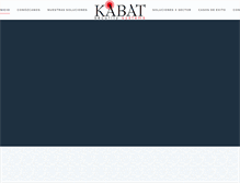 Tablet Screenshot of kabatcr.com